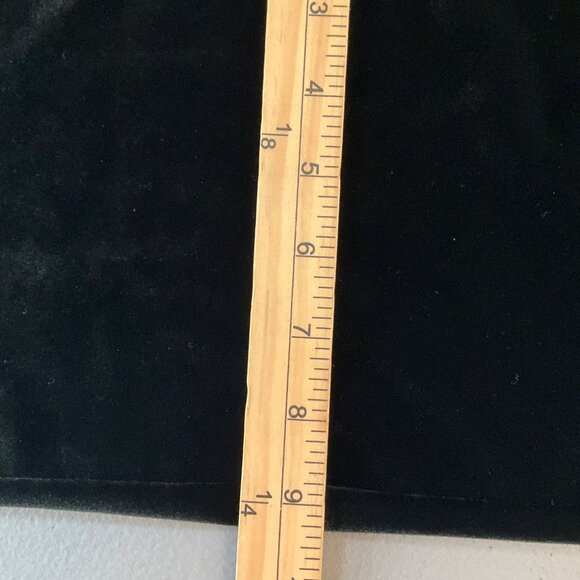 VTG Chicos Sz Large Black Velvet Pull-On Pants Short Wide Leg - Picture 10 of 13